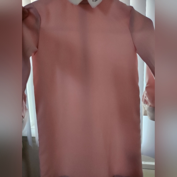 Victoria Beckham Blush Collared Dress - Picture 7 of 8